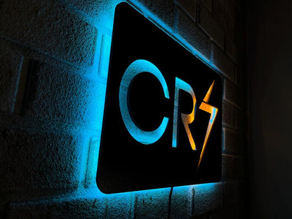 Ronaldo CR7 LED Wall Decor Logo