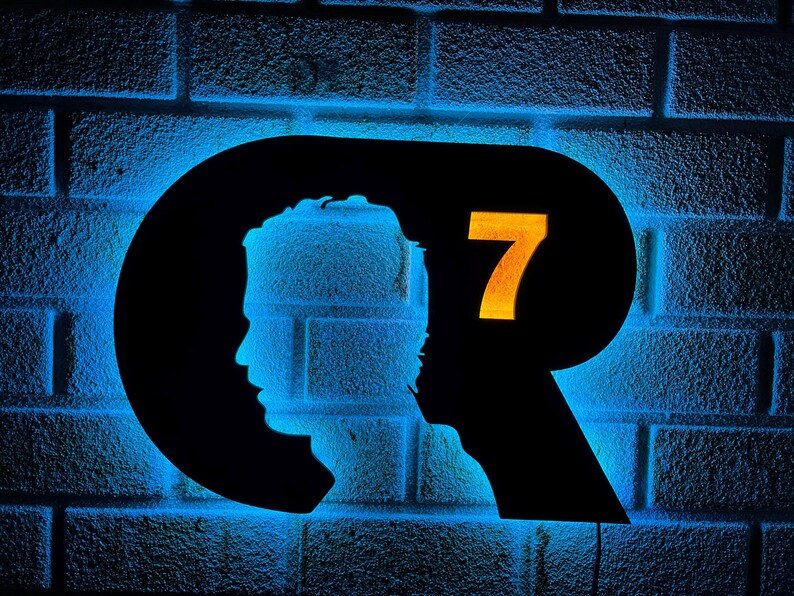 CR7 LED Wall Art Logo