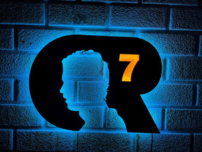 CR7 LED Wall Art Logo