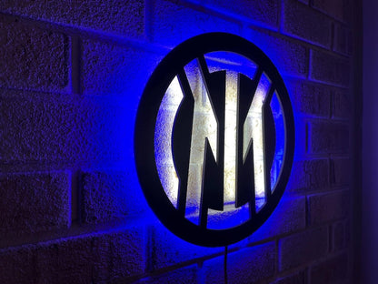 Inter Milan LED Wall Decor Logo