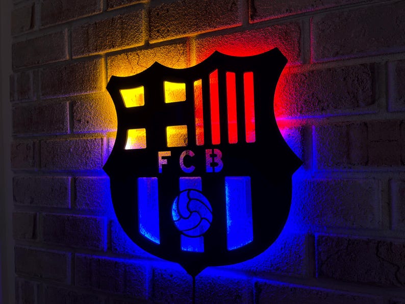 FC Barcelona LED Wall Decor Logo